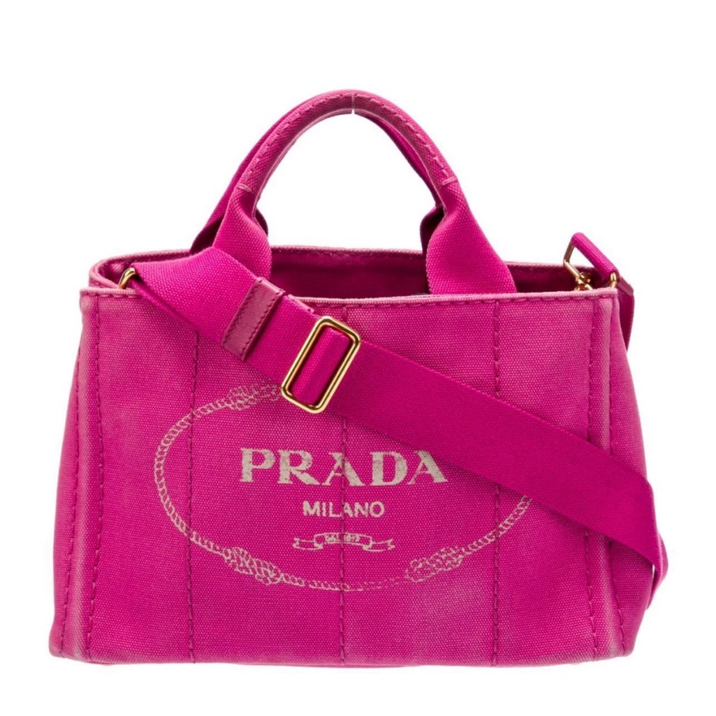 336. Prada Canapa Logo Tote W/Coa